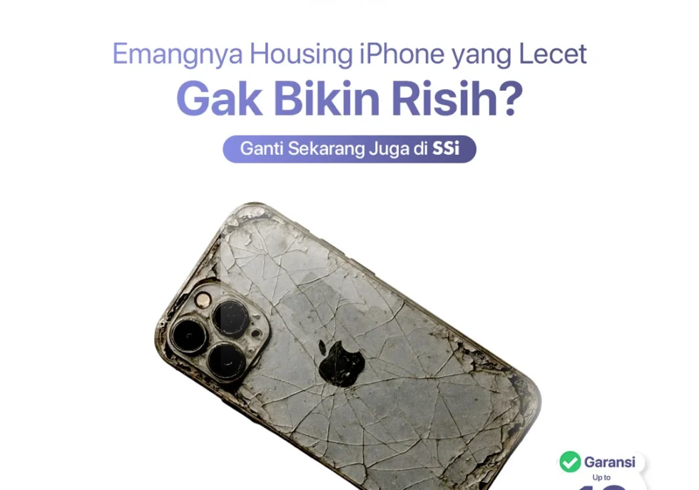 Emangnya housing iPhone yang lecet gak bikin risih? Risih dong, yuk segera service ke ssi semarang