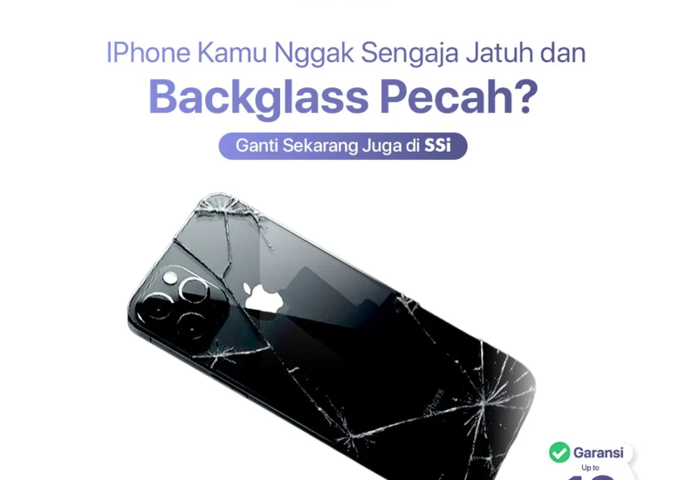 iPhone kamu terjatuh dan backglass pecah? ganti sekarang di sssi semarang
